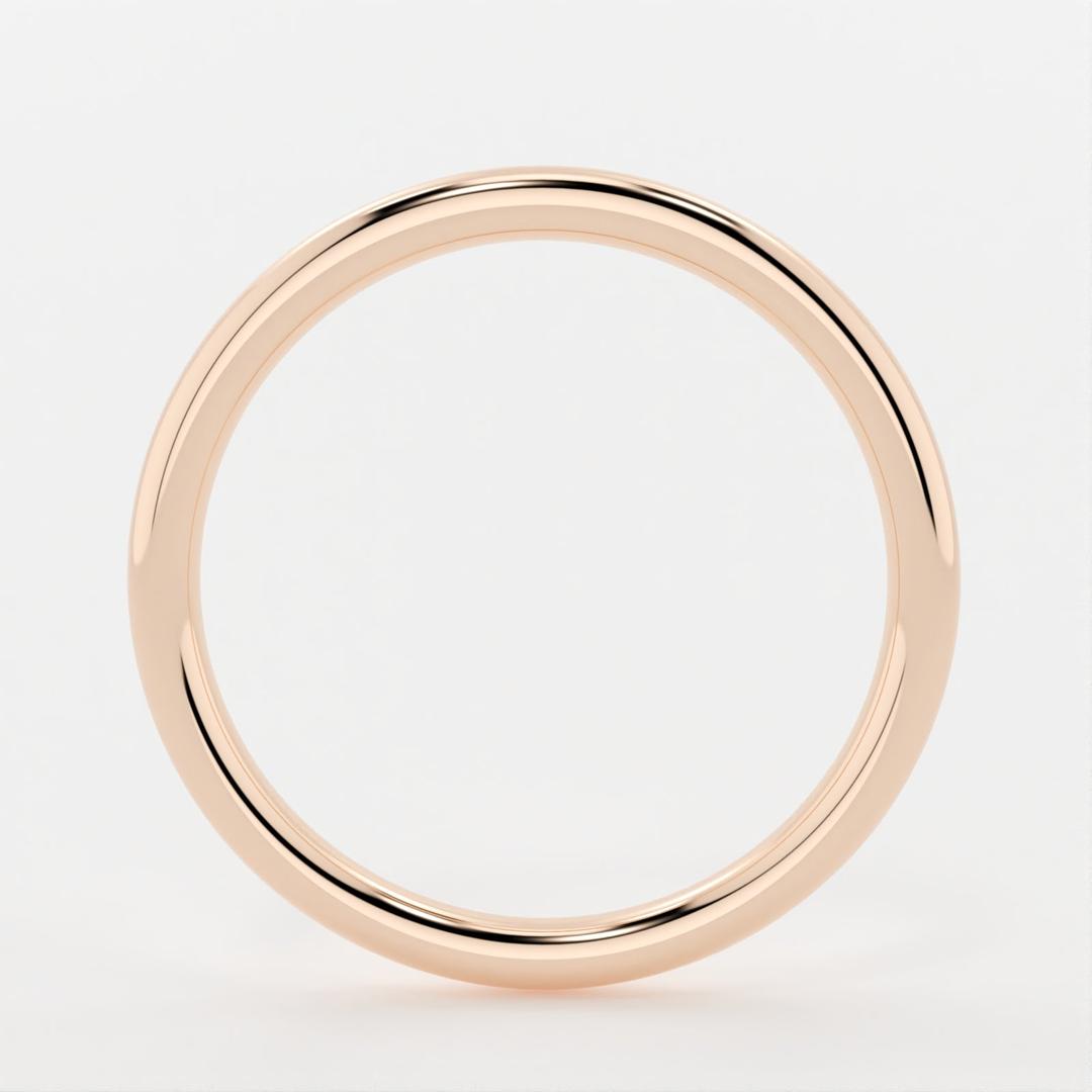 Eli-classic plain Wedding Band