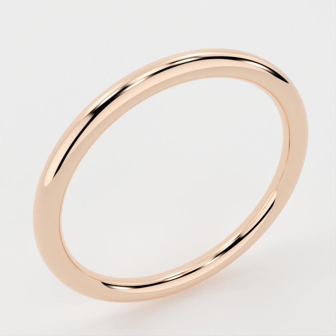 Eli-classic plain Wedding Band