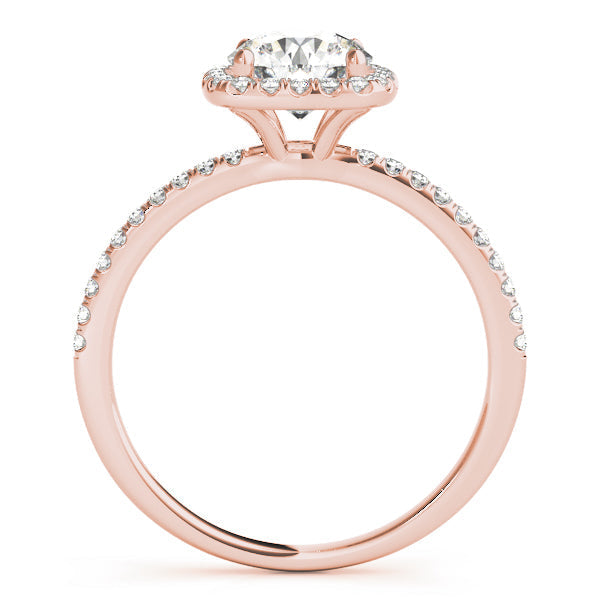 Rylee-2.0 Carats Round Moissanite Pave Engagement Ring