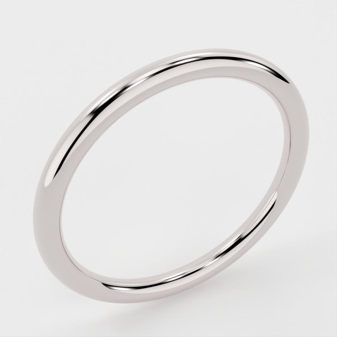 Eli-classic plain Wedding Band