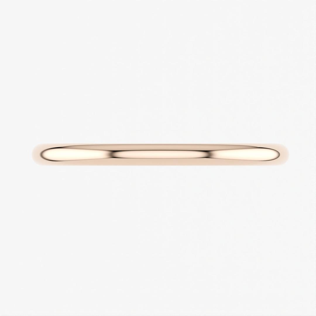 Eli-classic plain Wedding Band