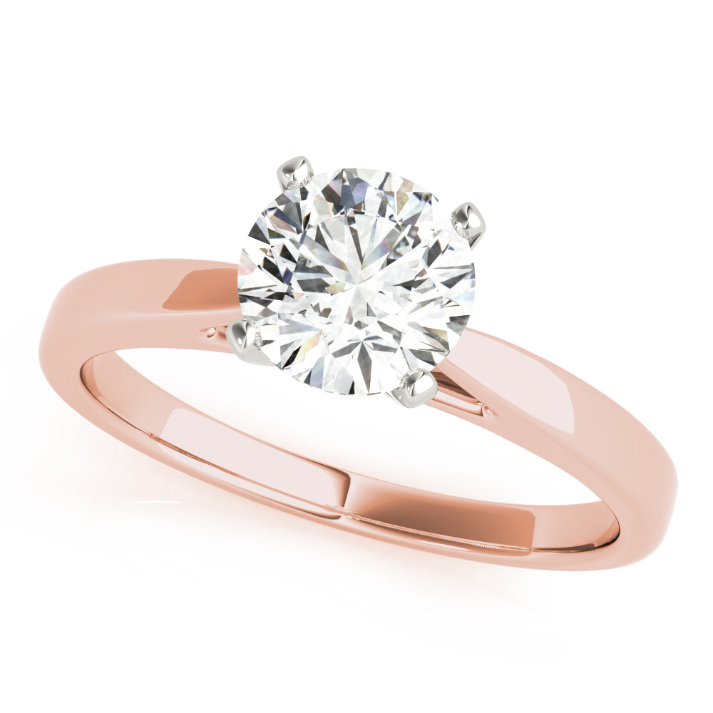 Lyric-1.50 Carats Round Moissanite Solitaire Engagement Ring