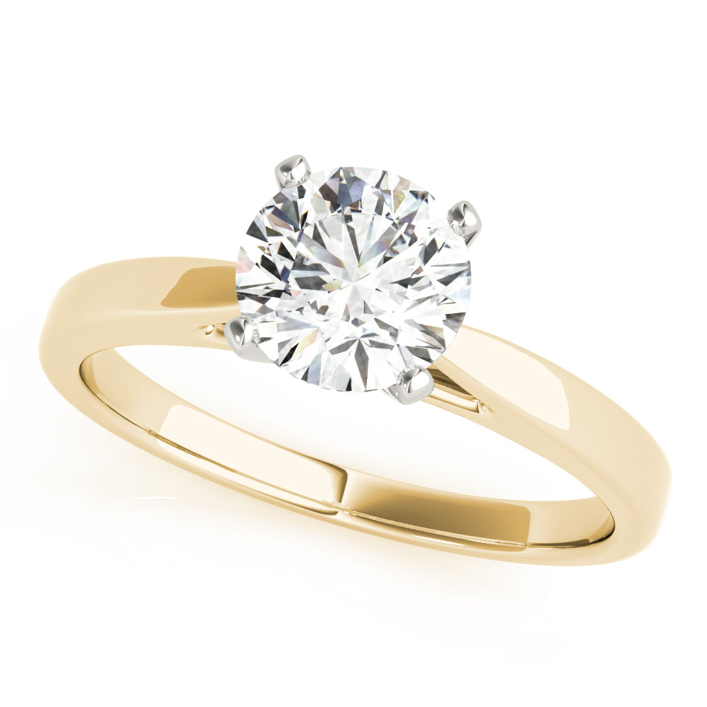 Lyric-1.50 Carats Round Moissanite Solitaire Engagement Ring