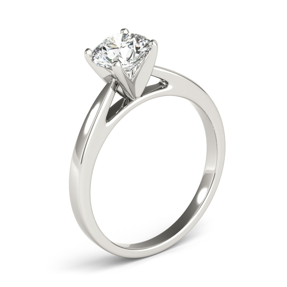 Lyric-1.50 Carats Round Moissanite Solitaire Engagement Ring