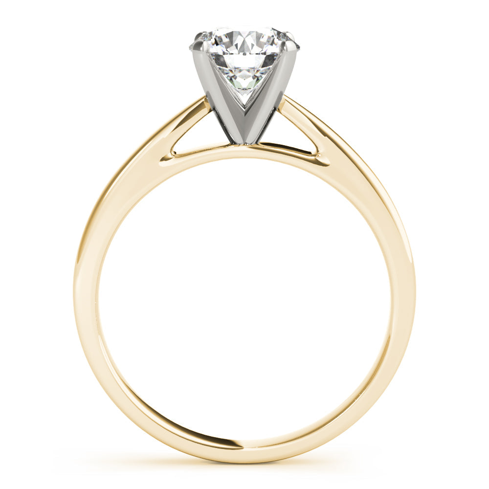 Lyric-1.50 Carats Round Moissanite Solitaire Engagement Ring