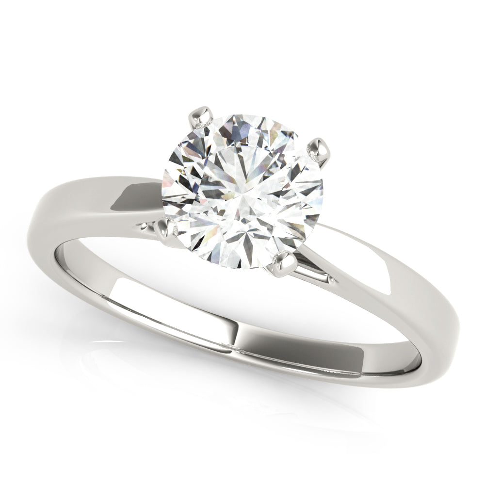 Lyric-1.50 Carats Round Moissanite Solitaire Engagement Ring