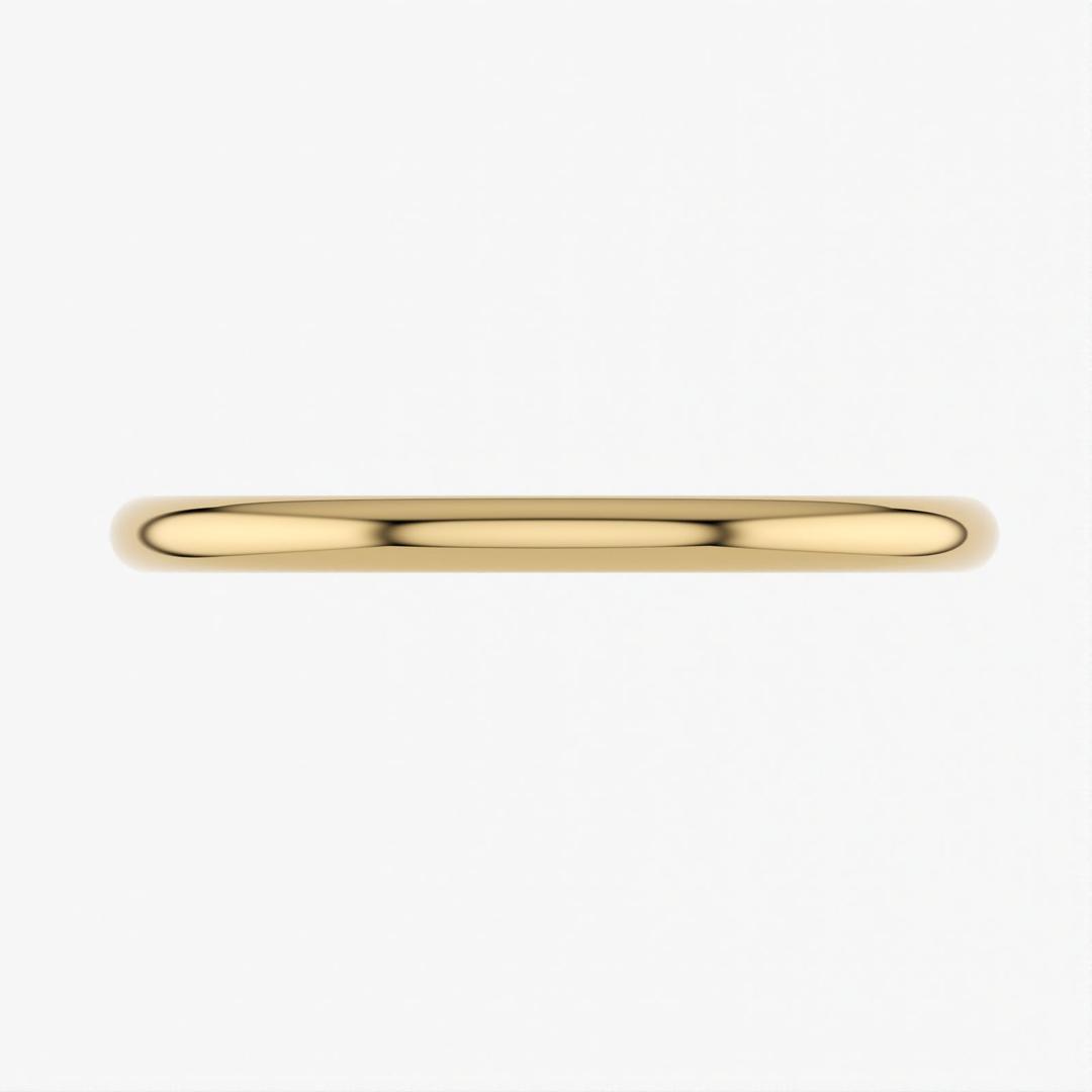 Eli-classic plain Wedding Band