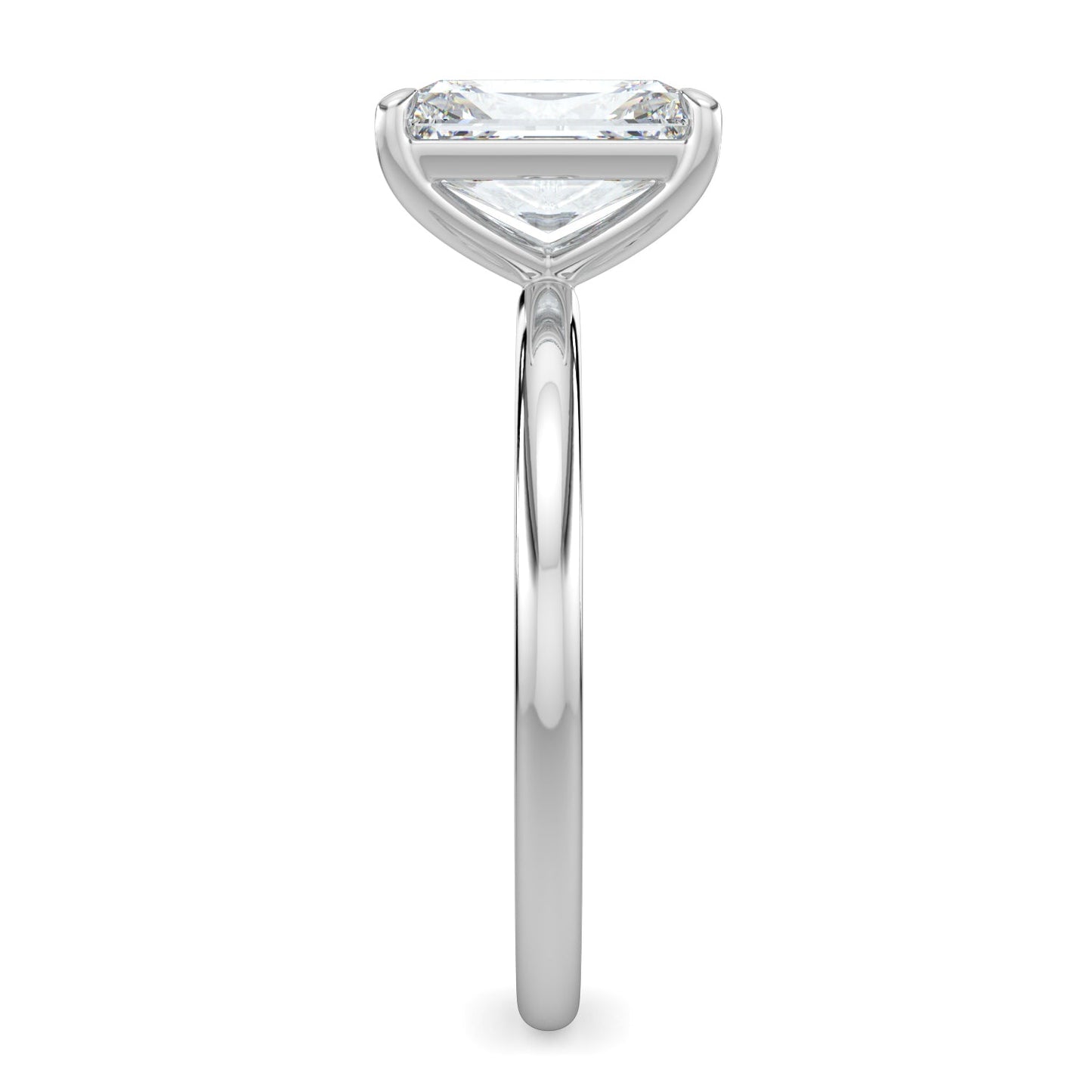 Jasmine-1.0 Carats Radiant Moissanite Solitaire Engagement Ring