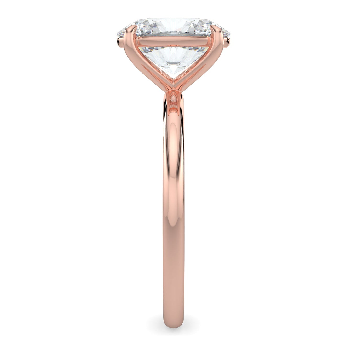 Emily-2.0 Carats Oval Moissanite Solitaire Engagement Ring