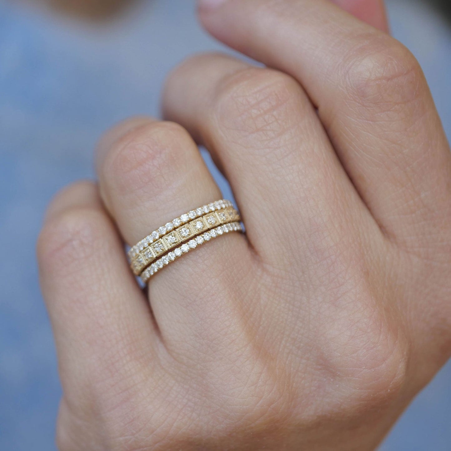 0.30 TCW Round Full Eternity Wedding Band