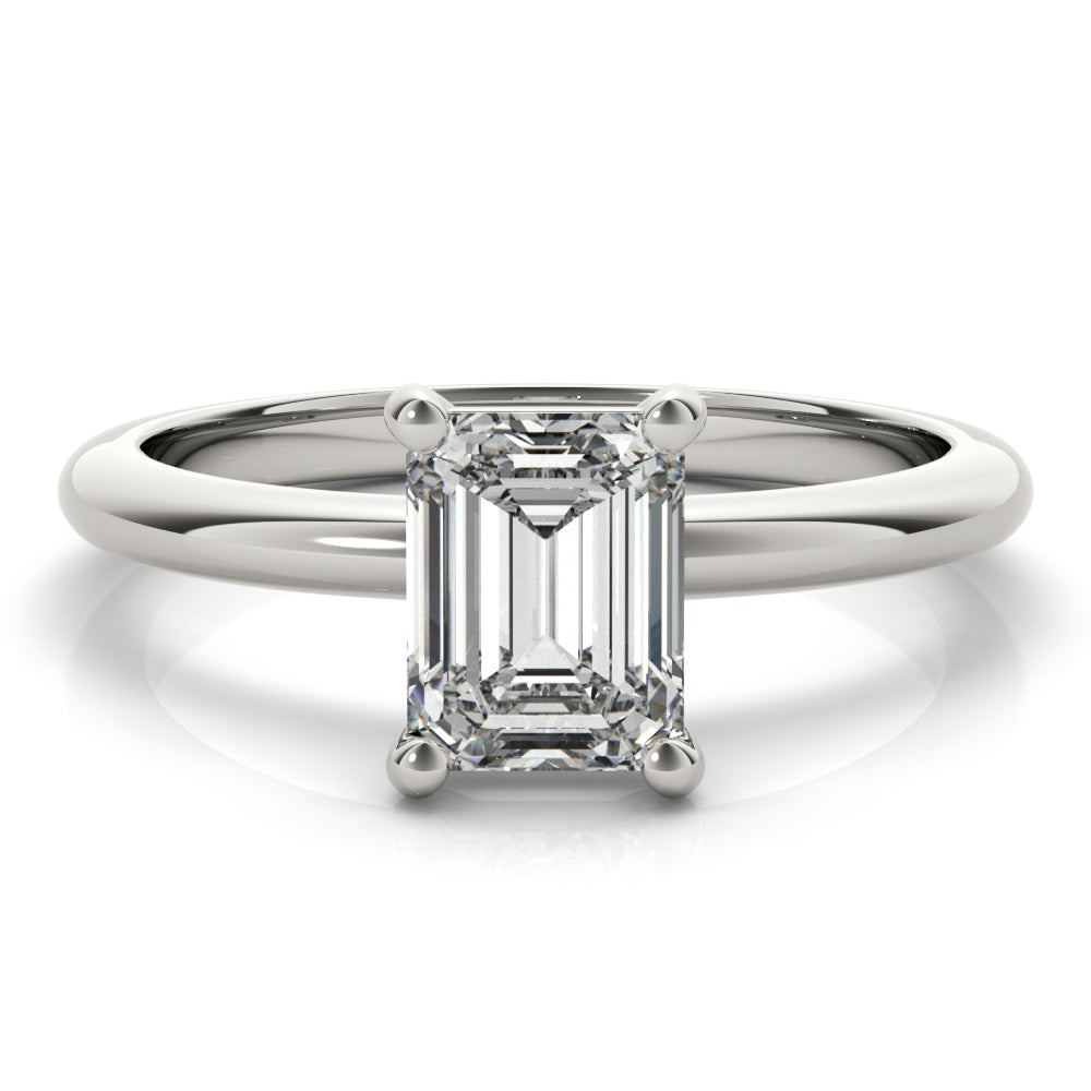 Hope-1.50 Carats Emerald Moissanite Solitaire Engagement Ring
