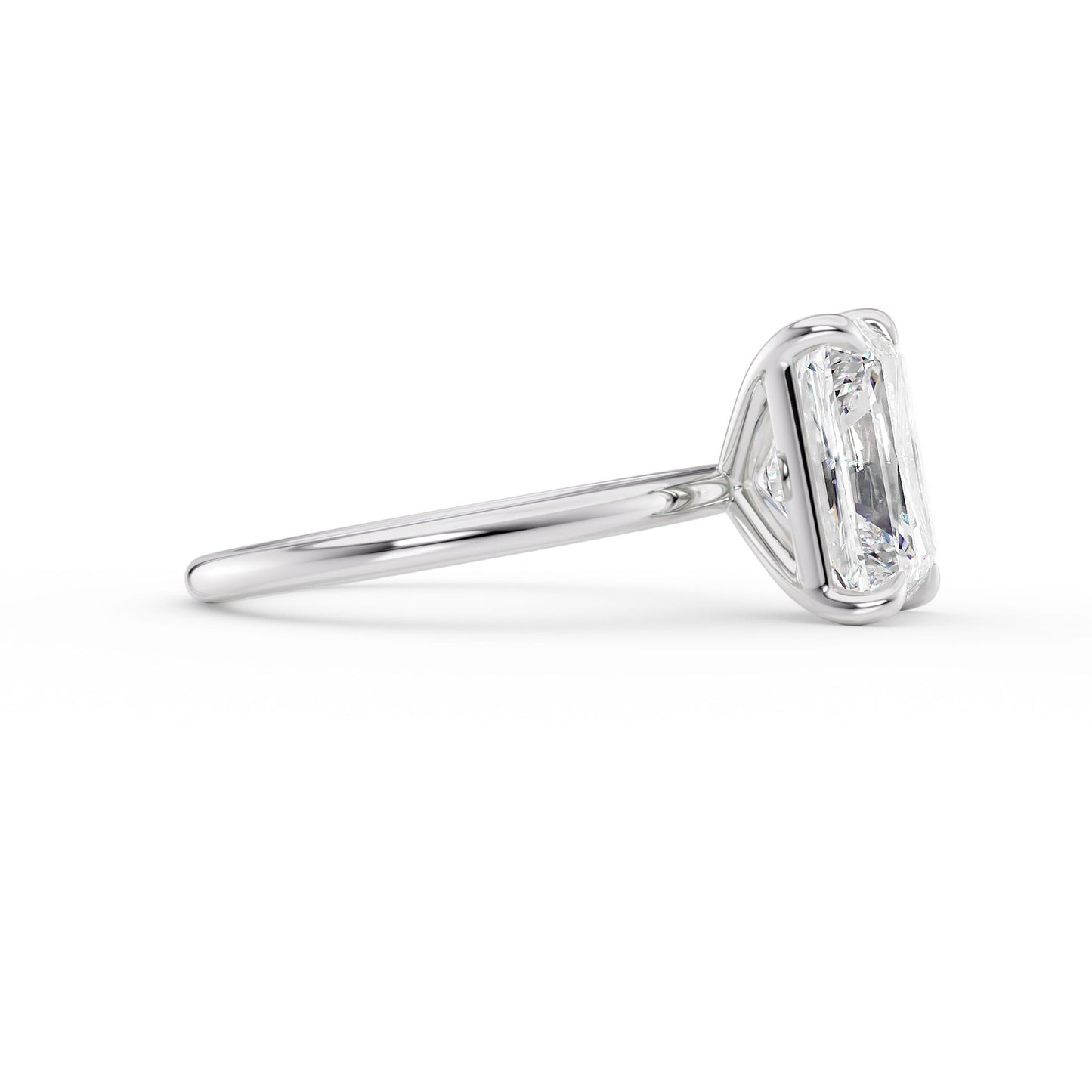Caroline-2.0 Carats Radiant Moissanite Solitaire Engagement Ring