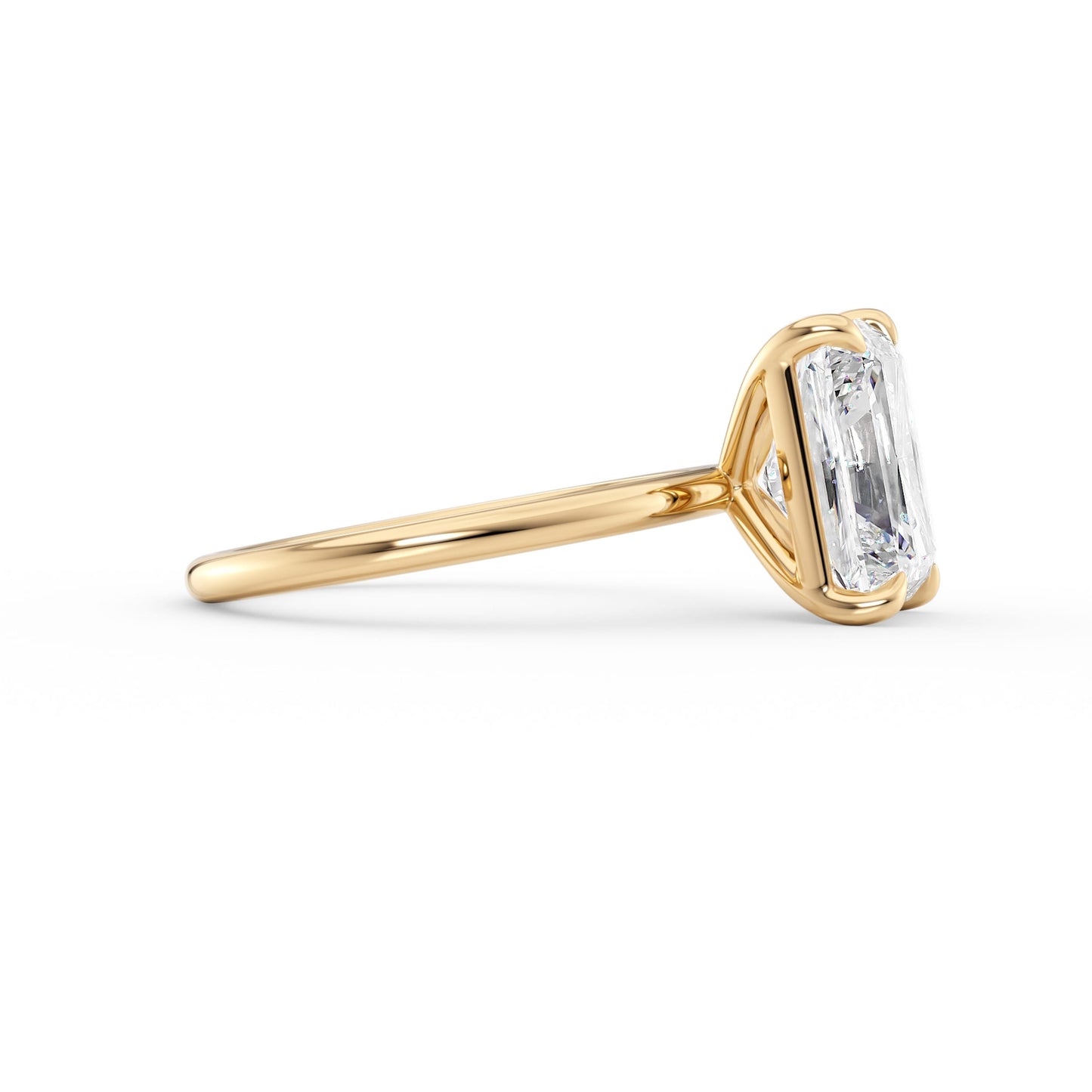Caroline-2.0 Carats Radiant Moissanite Solitaire Engagement Ring