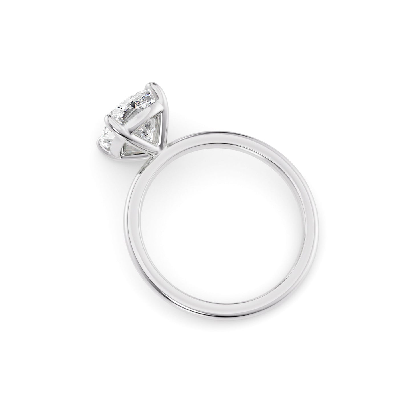 Brooklyn-1.80 Carats Cushion Moissanite Solitaire Engagement Ring