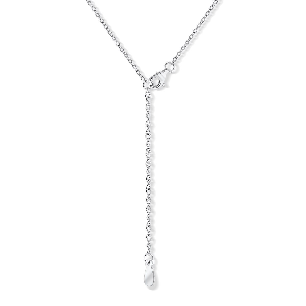 Amelia-1.25 Carats Round Moissanite Halo Necklace