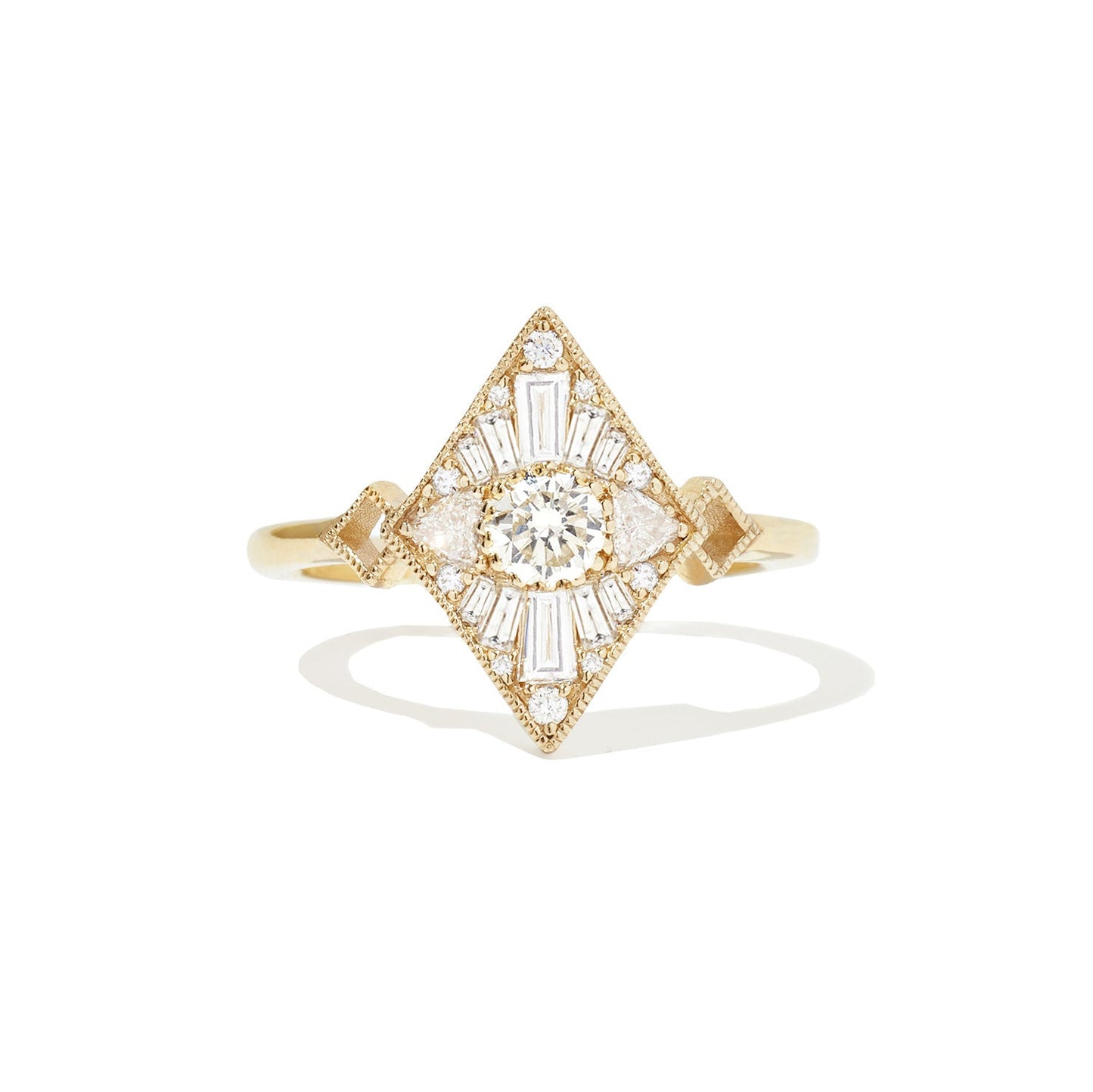 0.30 CT Round CVD Diamond Brilliant Engagement Ring