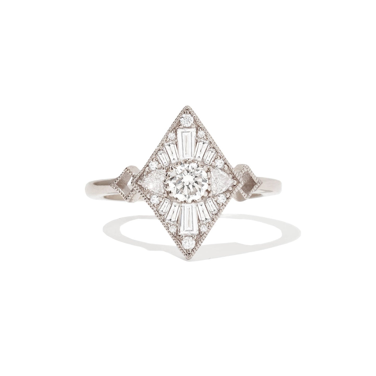 0.30 CT Round CVD Diamond Brilliant Engagement Ring