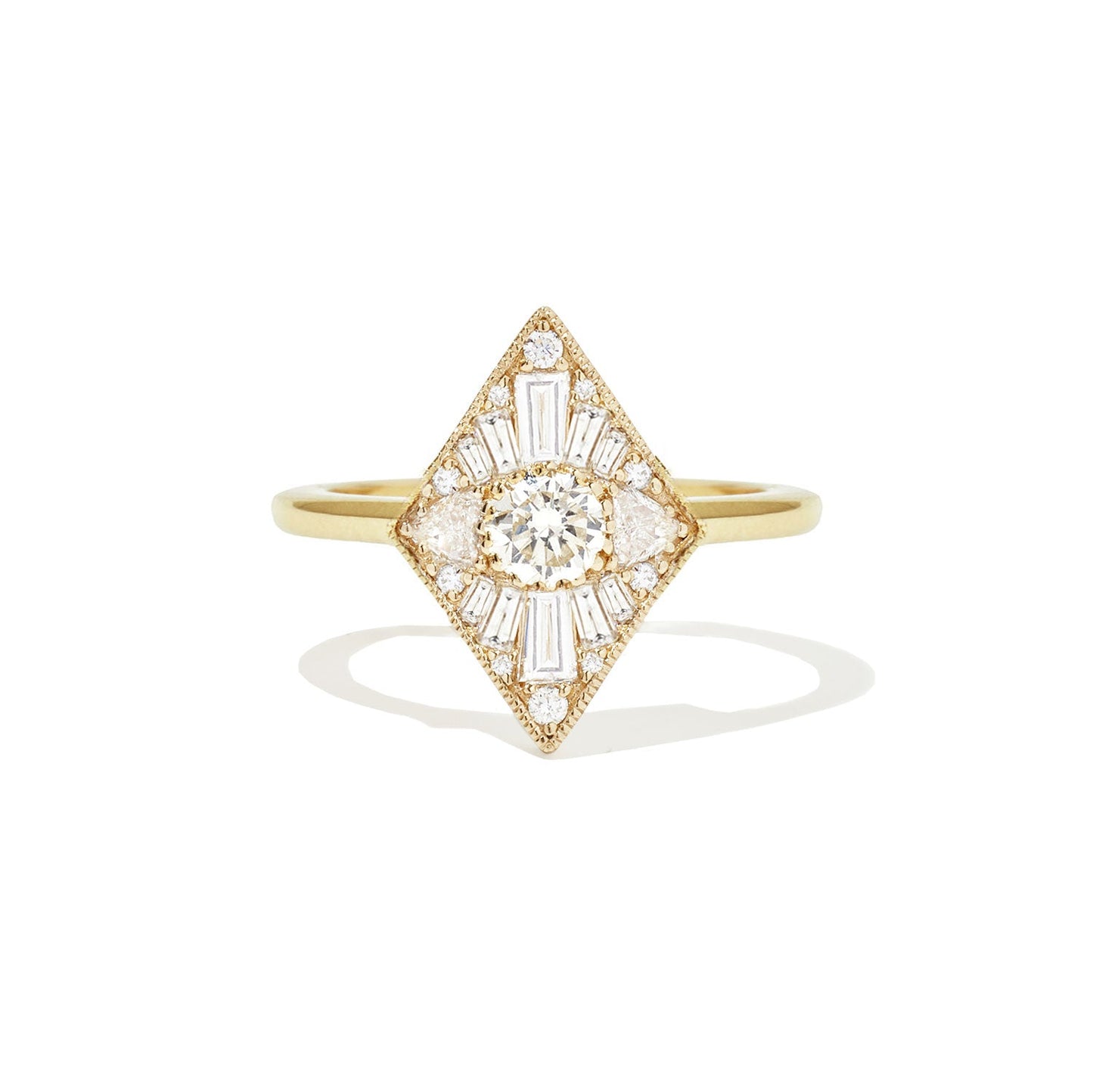 0.30 CT Round CVD Diamond Brilliant Engagement Ring