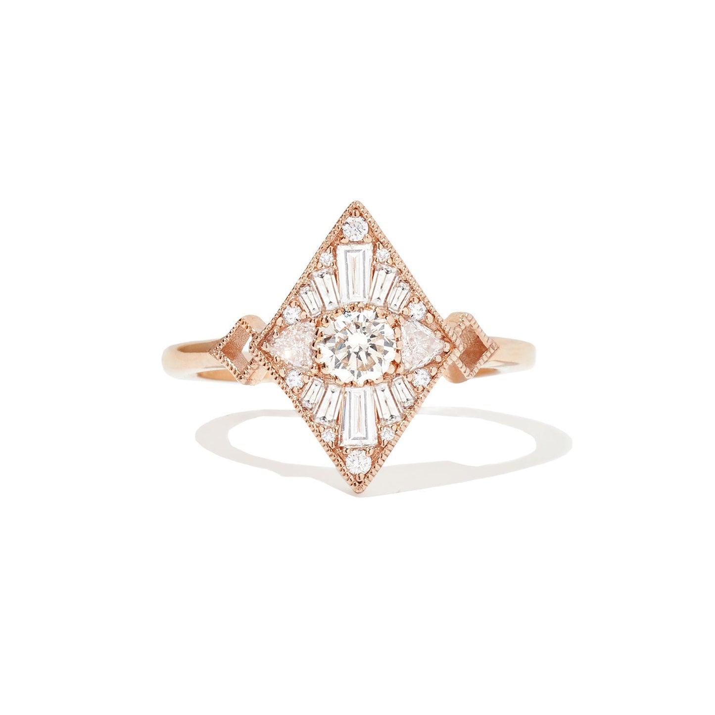 0.30 CT Round CVD Diamond Brilliant Engagement Ring