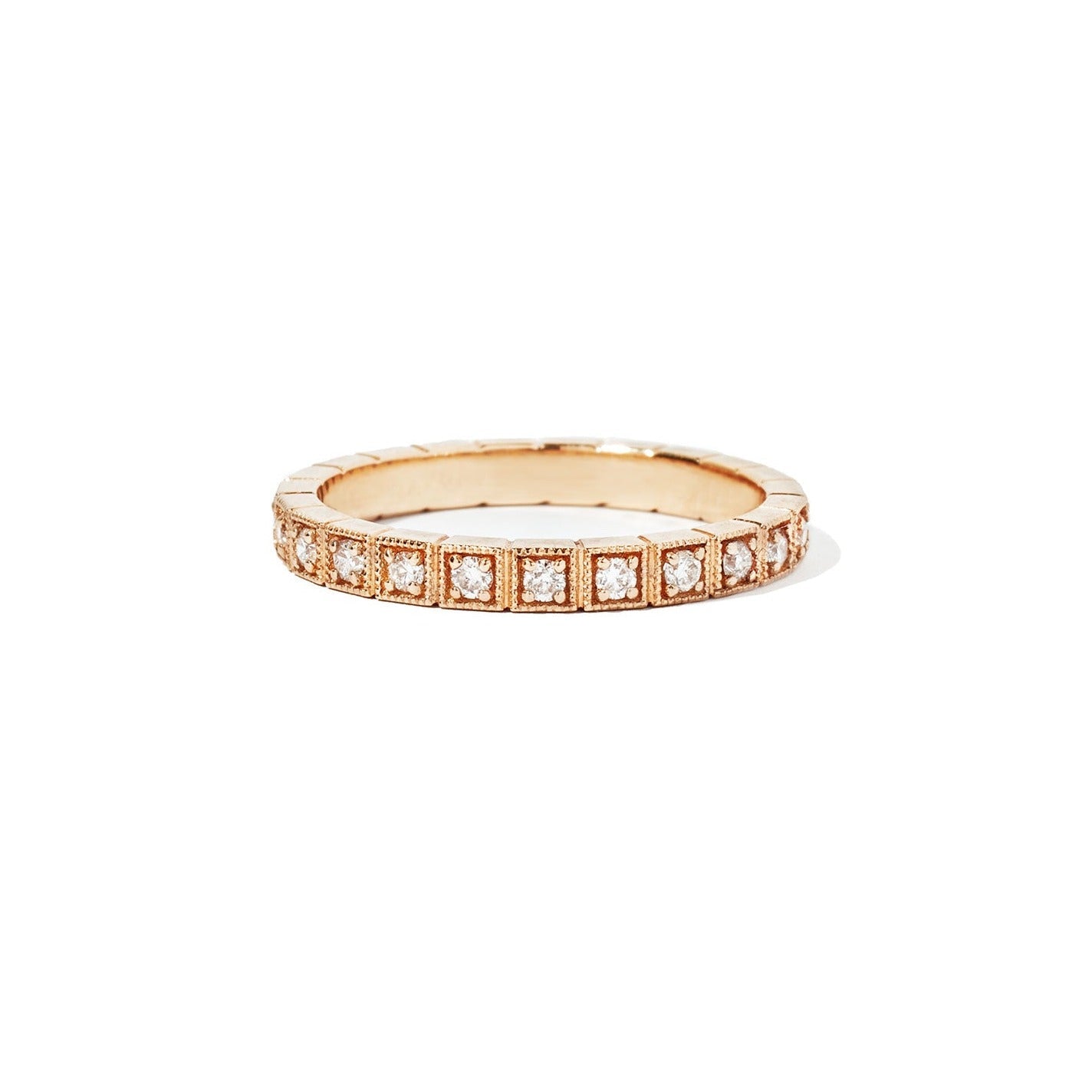 0.30 TCW Round Full Eternity Wedding Band