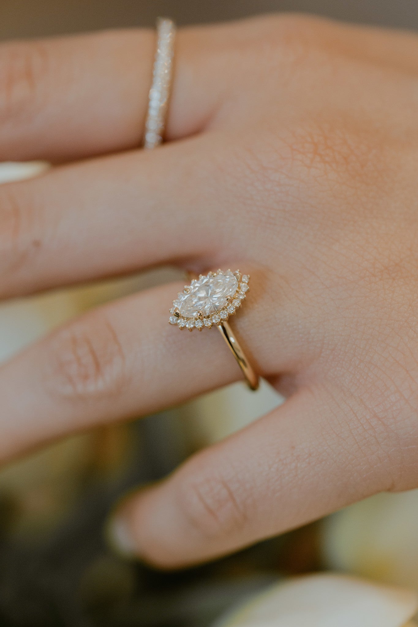 1.0 CT Carats Marquise Cut Moissanite diamond Halo Style Engagement Ring