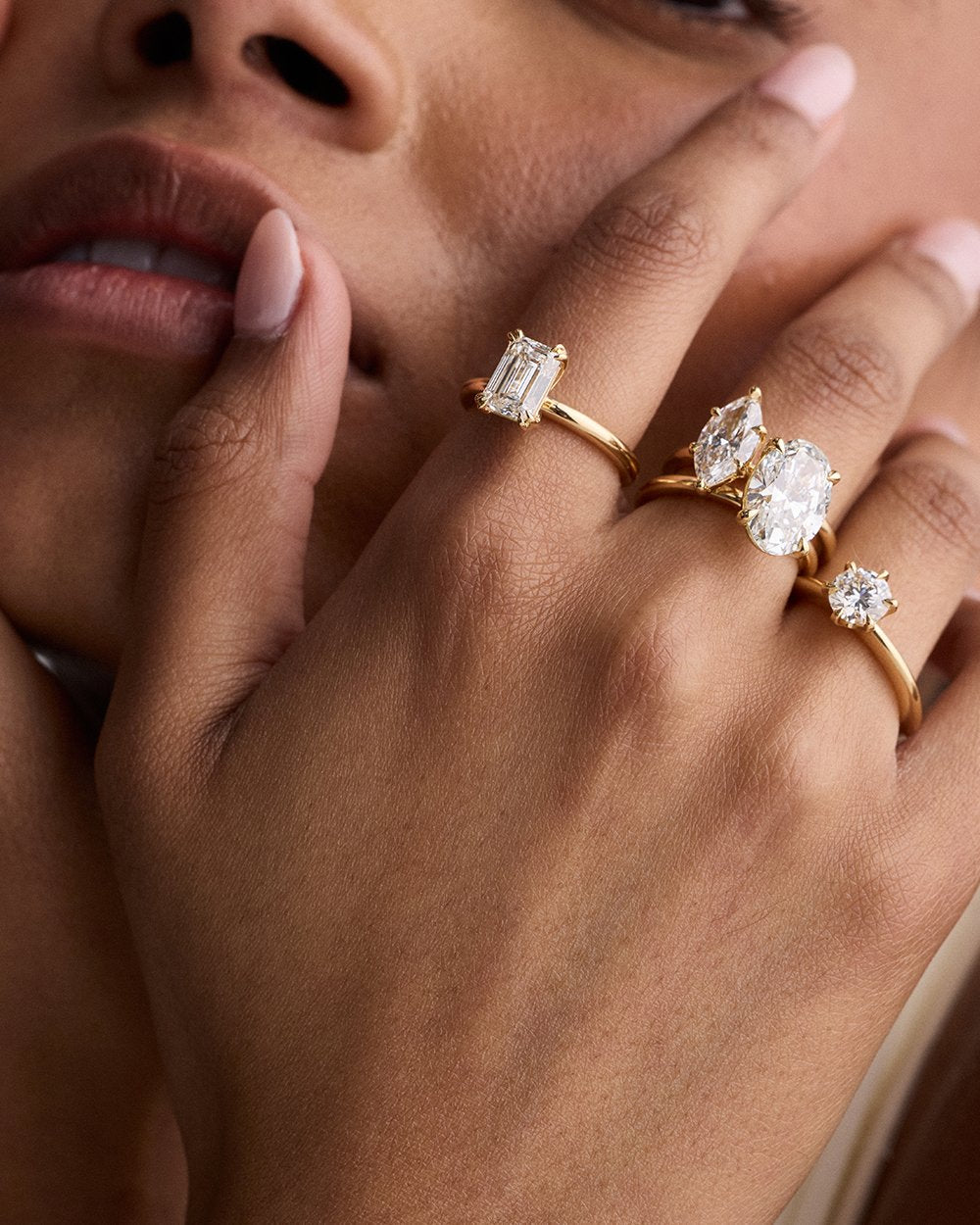 Moissanite Engagement Ring