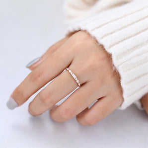 Chase-0.49 TCW Pear, Baguette, Marquise & Round Moissanite Multi Stone Wedding Band