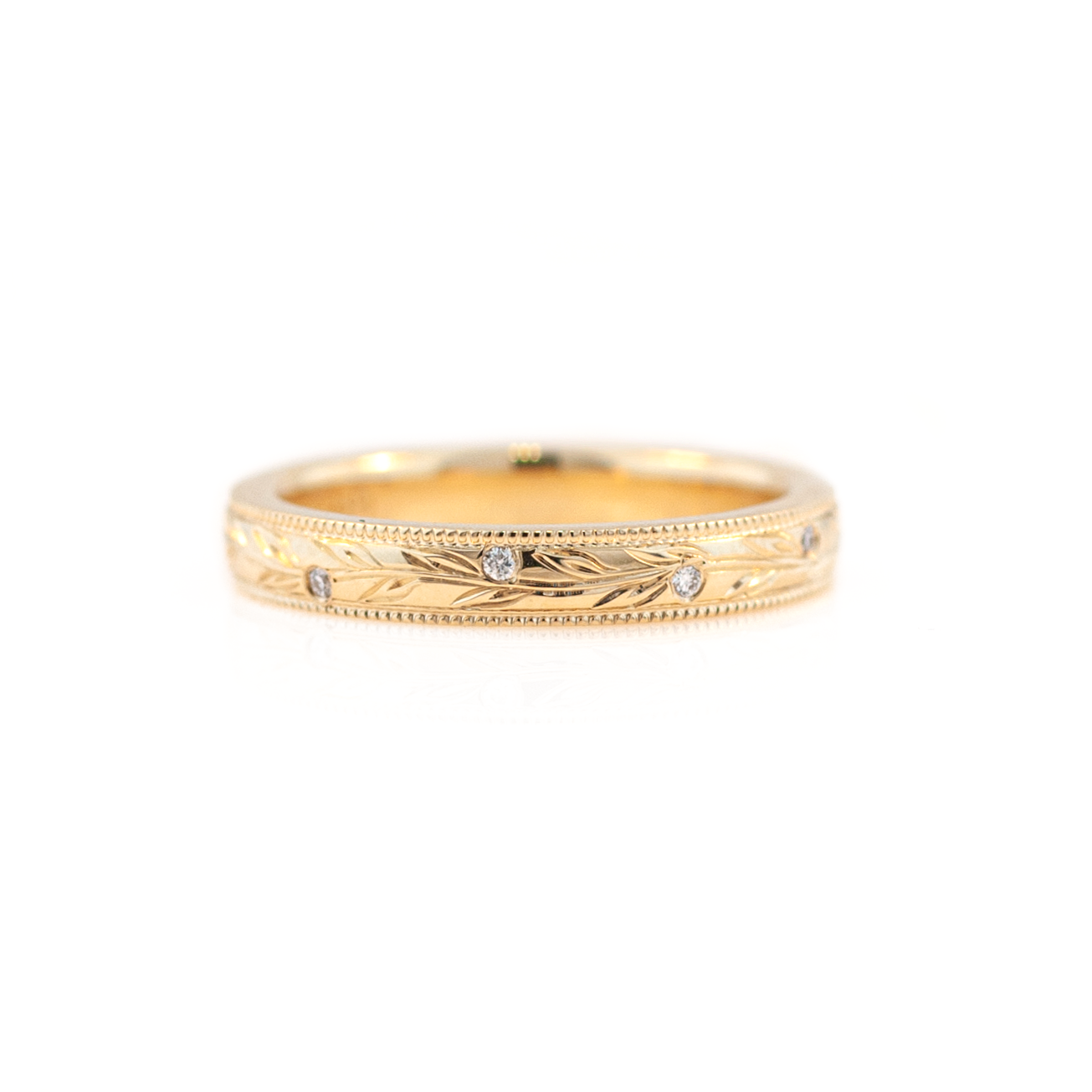 0.10 TCW Round Lab Grown Eternity Wedding Band