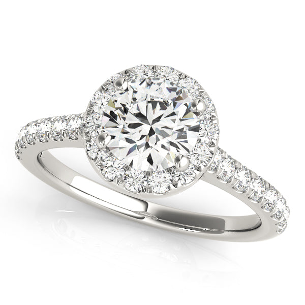 Fiona-1.50 Carats Oval Moissanite Pave Engagement Ring