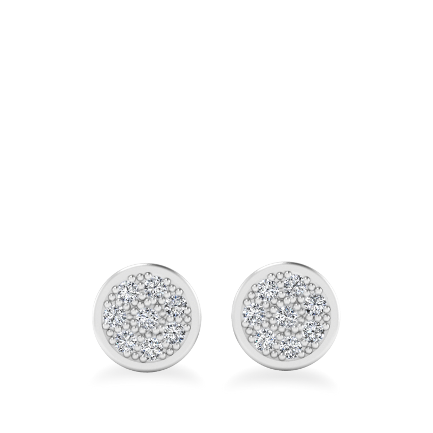 Abigail- 0.16 CT Round Moissanite Petite Stud Earrings