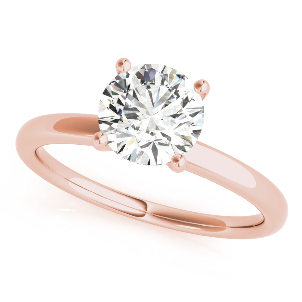 Alana-1.20 Carats Round Moissanite HIdden Halo Engagement Ring