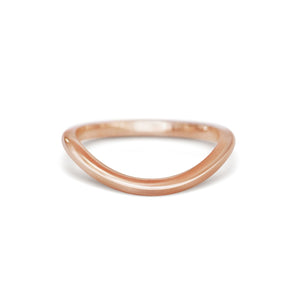 Plain Curved Wedding Band