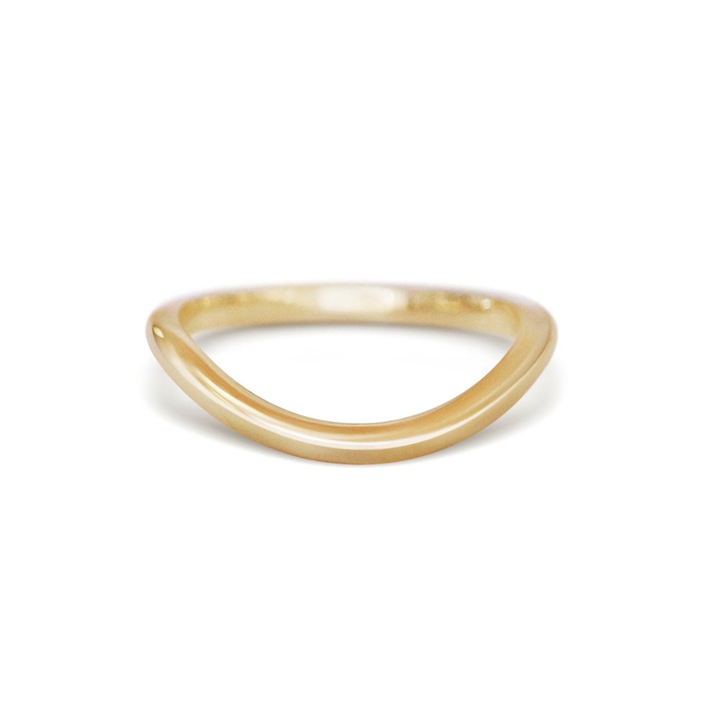 Plain Curved Wedding Band