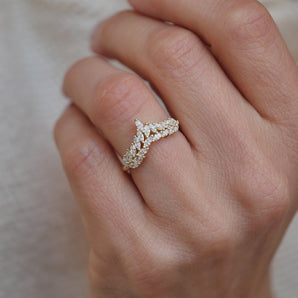 0.50 TCW Marquise Lab Grown Eternity setting Wedding Band