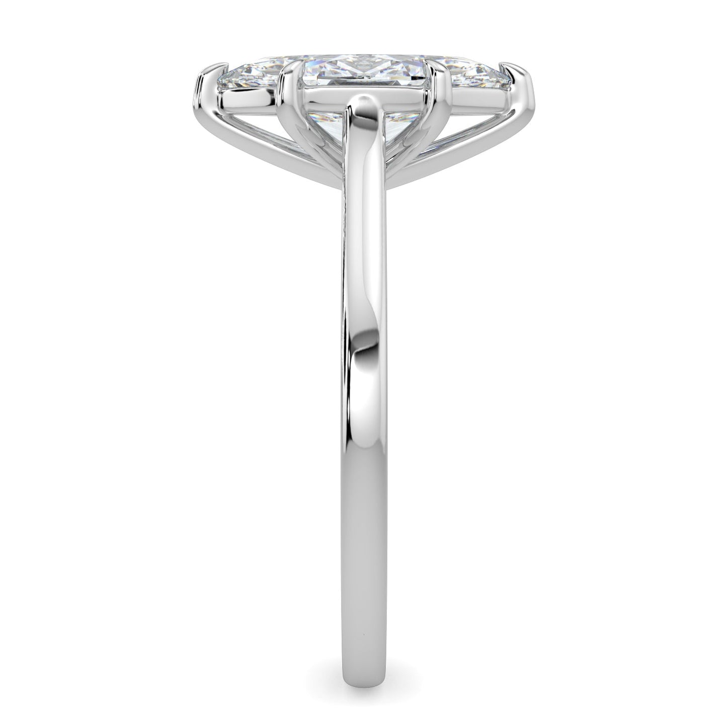 Rebecca-1.50 Carats Marquise Moissanite Solitaire Engagement Ring