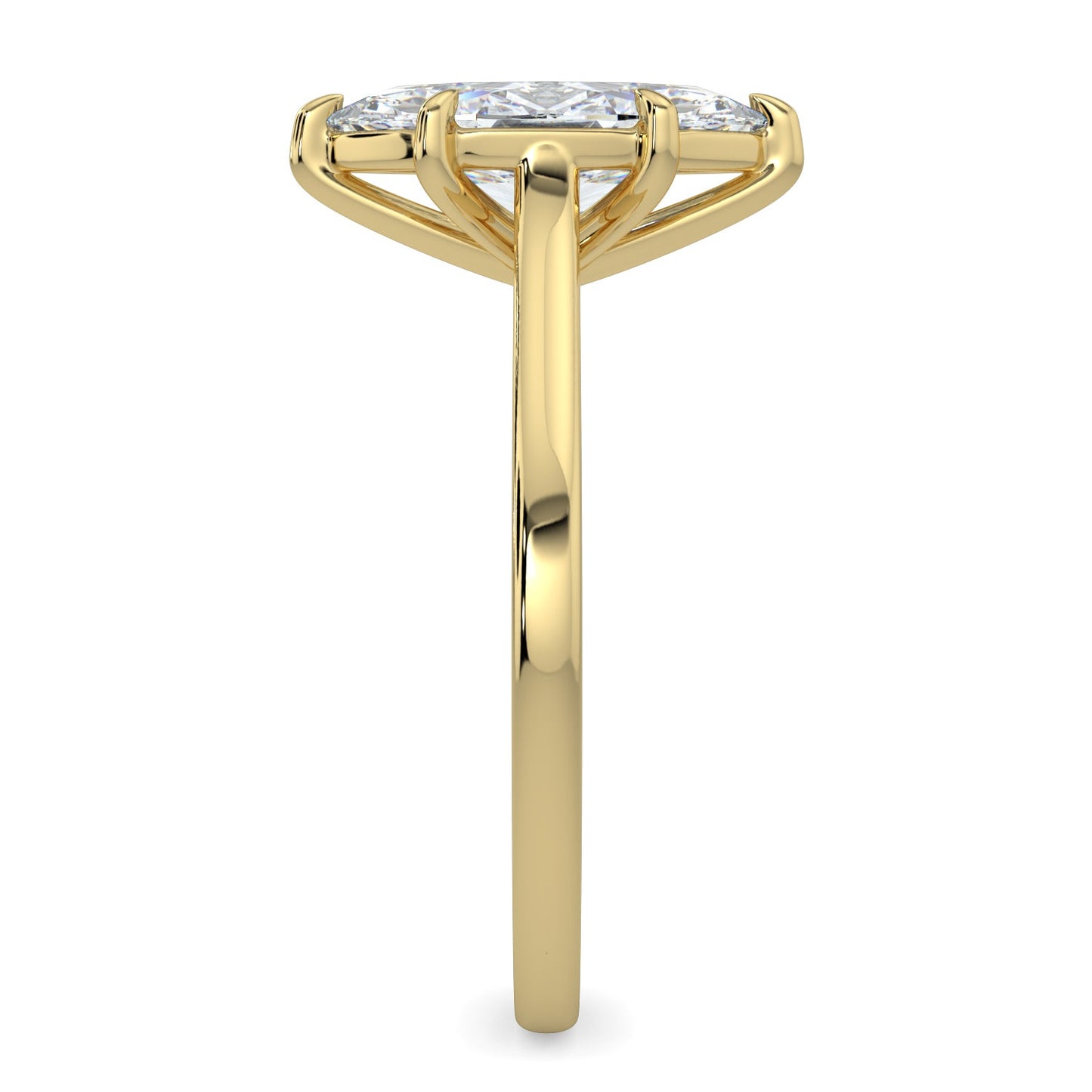 Rebecca-1.50 Carats Marquise Moissanite Solitaire Engagement Ring
