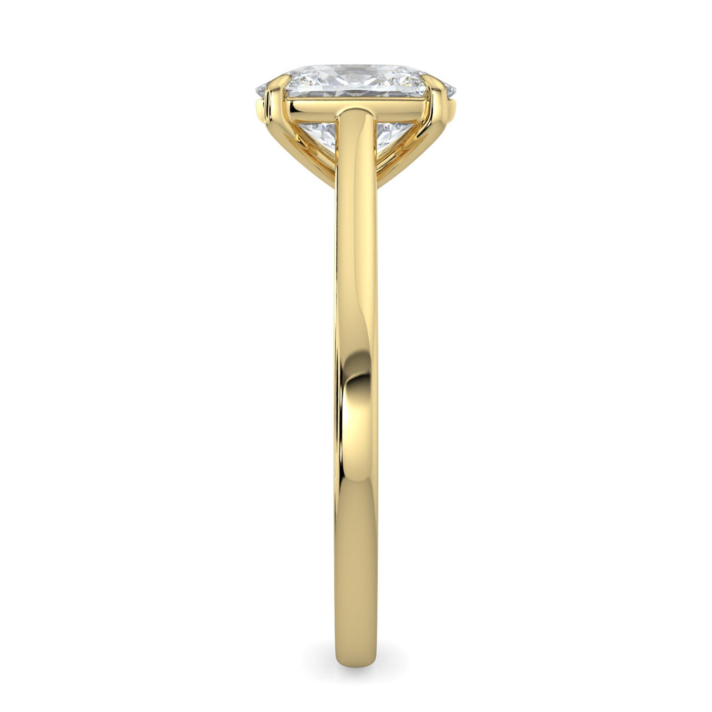 Chloe-1.50 Carats Cushion Moissanite Solitaire Engagement Ring