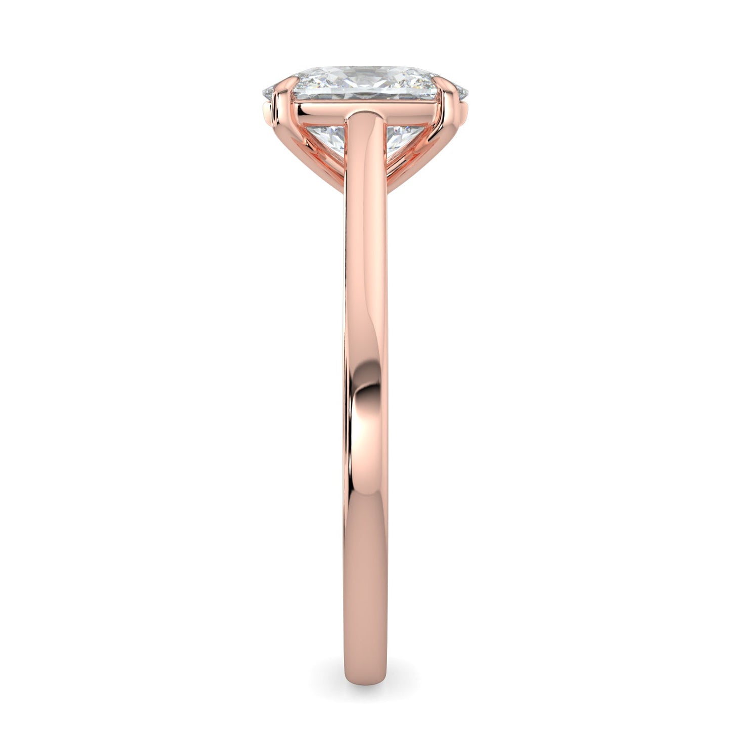 Chloe-1.50 Carats Cushion Moissanite Solitaire Engagement Ring