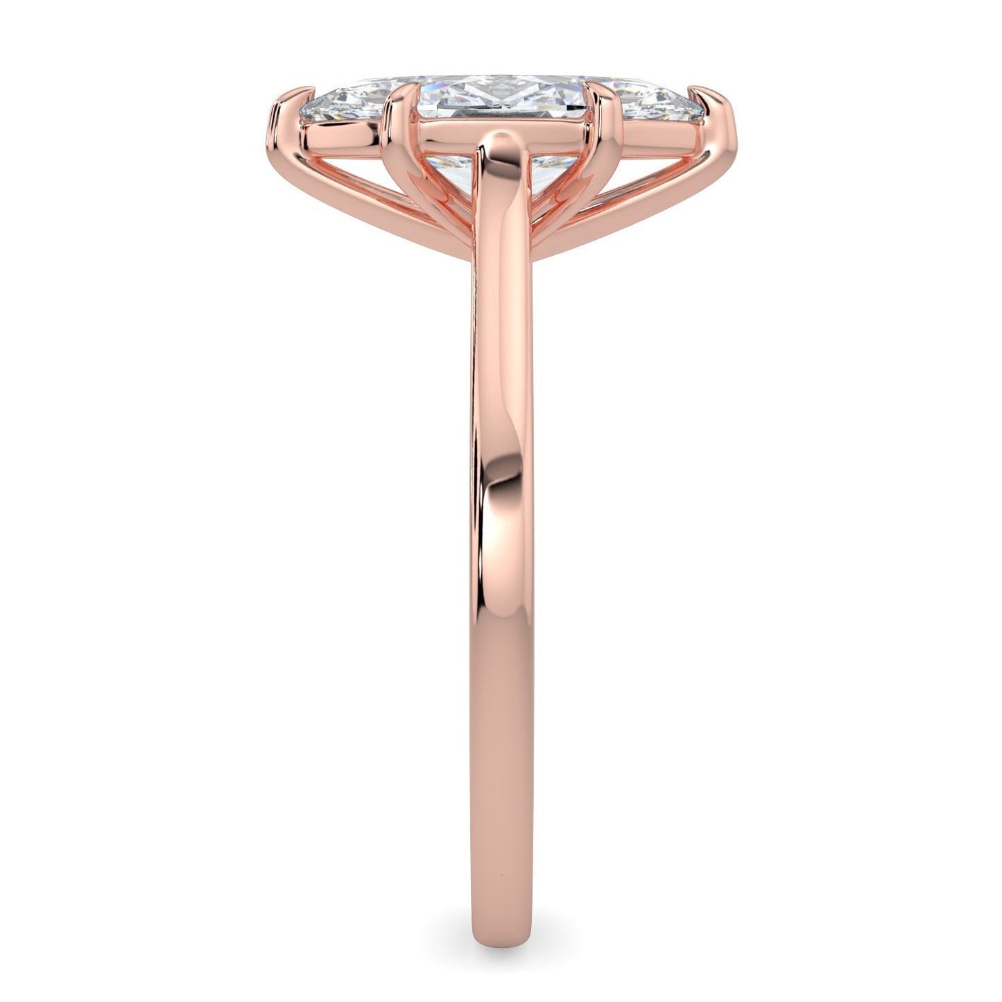 Rebecca-1.50 Carats Marquise Moissanite Solitaire Engagement Ring