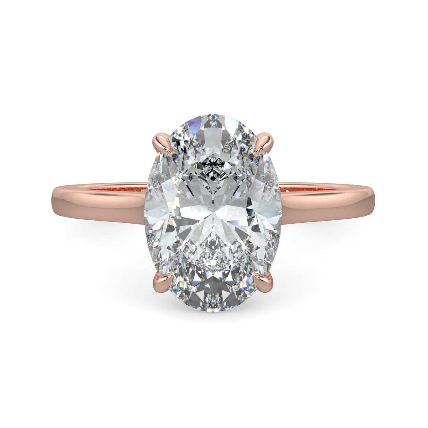 Penelope-2.50 Carats Oval Moissanite Solitaire Engagement Ring