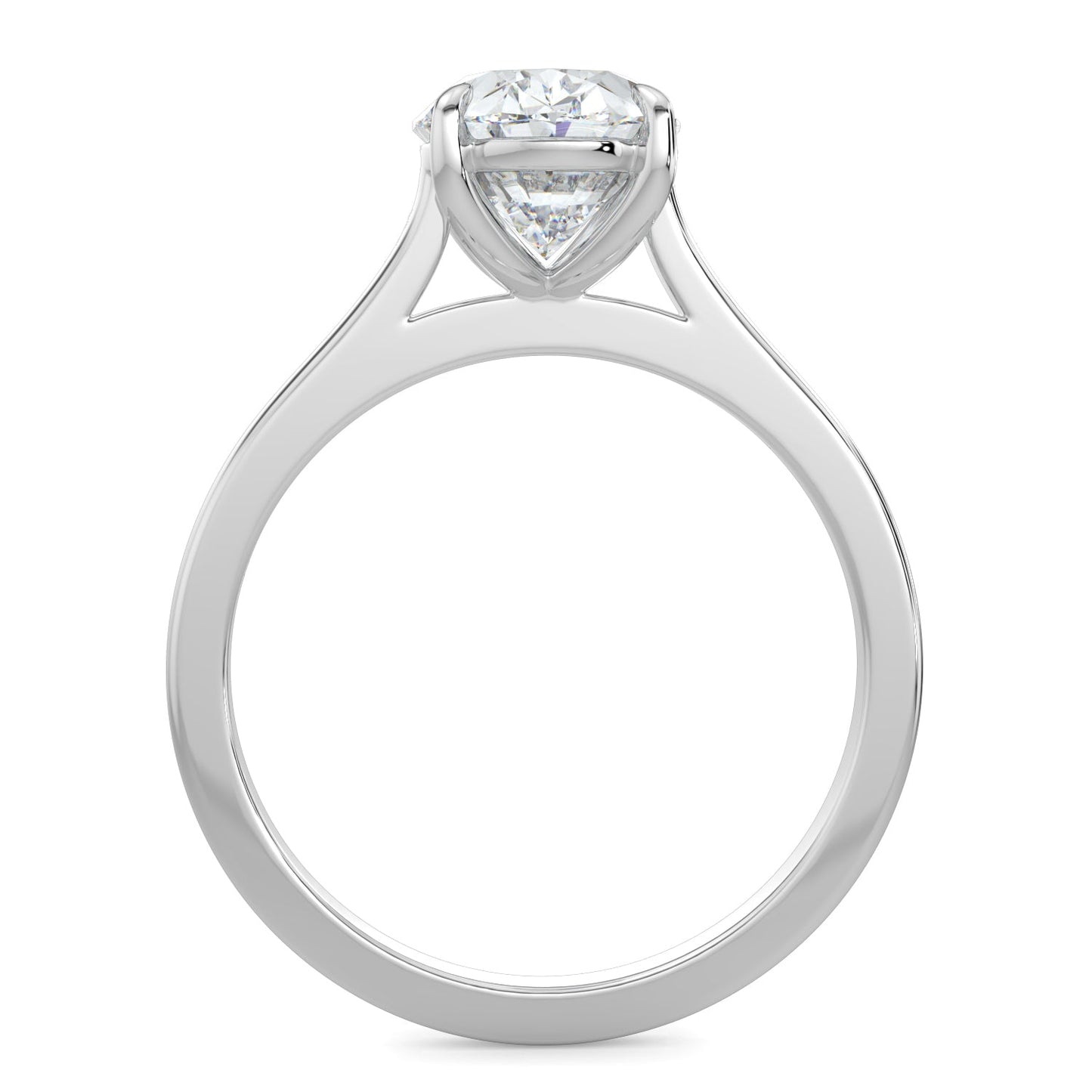 Penelope-2.50 Carats Oval Moissanite Solitaire Engagement Ring