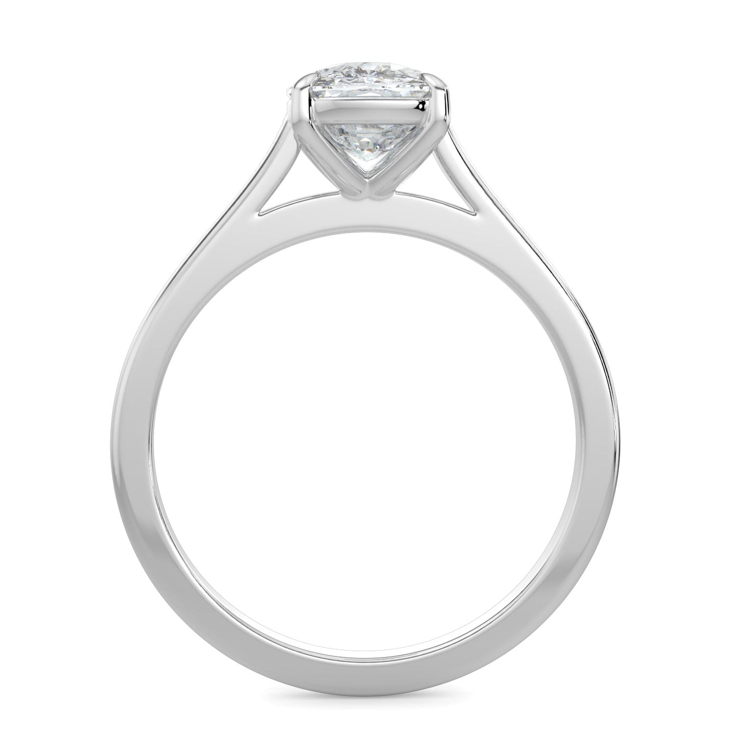 Chloe-1.50 Carats Cushion Moissanite Solitaire Engagement Ring