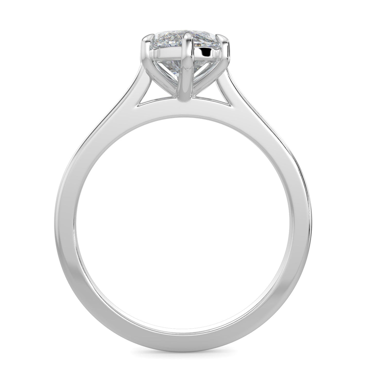Rebecca-1.50 Carats Marquise Moissanite Solitaire Engagement Ring