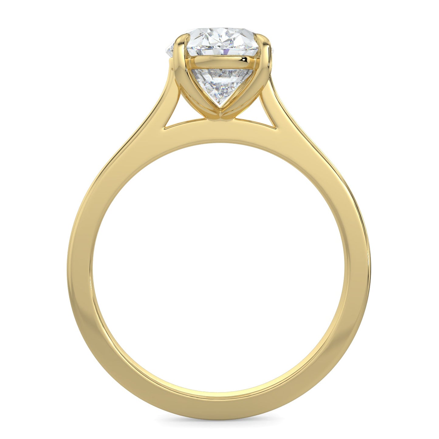 Penelope-2.50 Carats Oval Moissanite Solitaire Engagement Ring