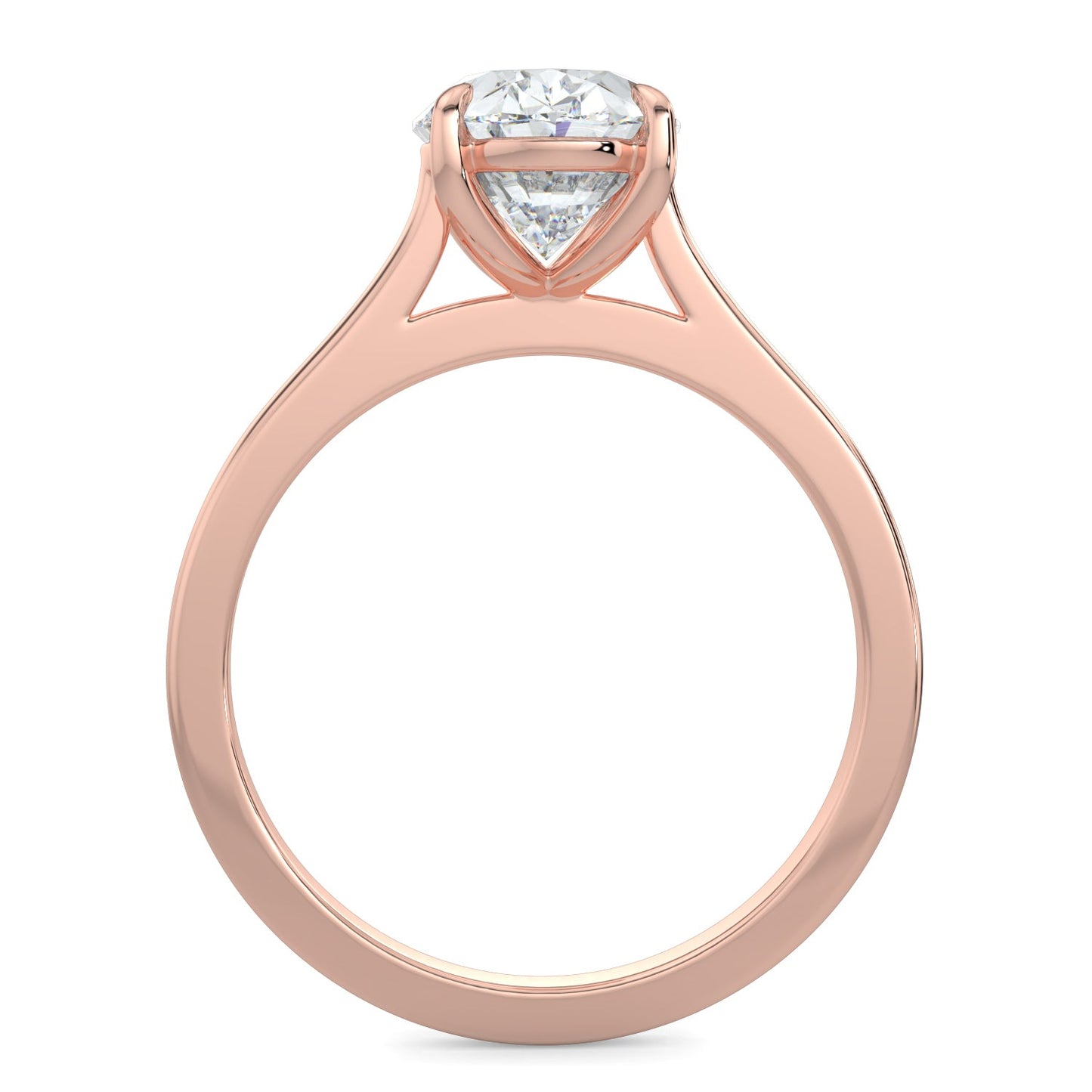 Penelope-2.50 Carats Oval Moissanite Solitaire Engagement Ring