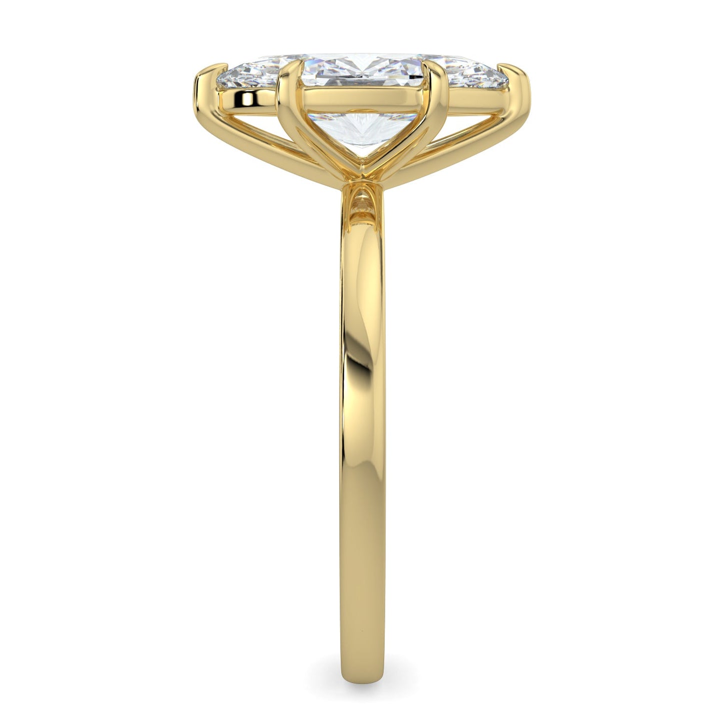 Mia-1.20 Carats Marquise Moissanite Solitaire Engagement Ring