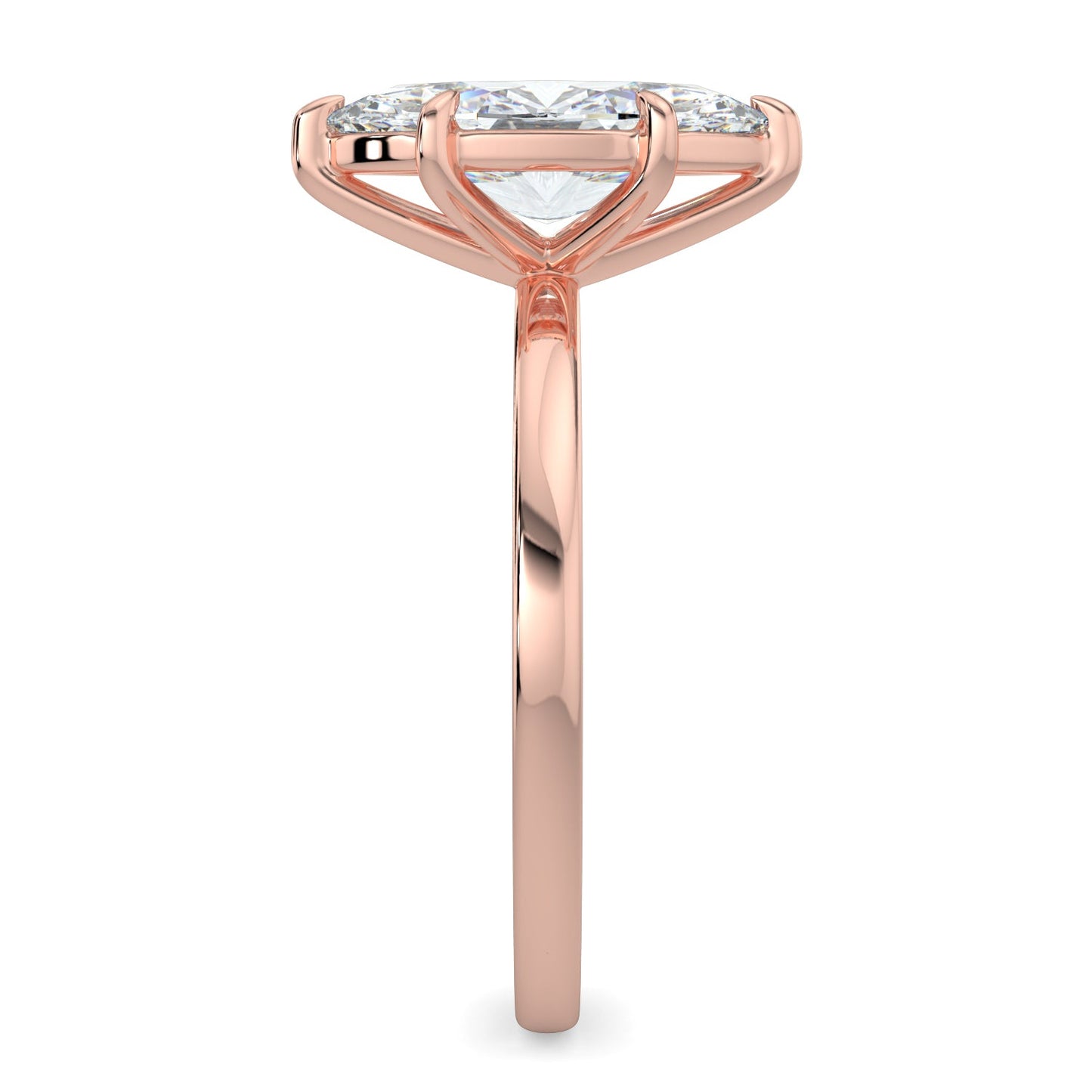 Mia-1.20 Carats Marquise Moissanite Solitaire Engagement Ring