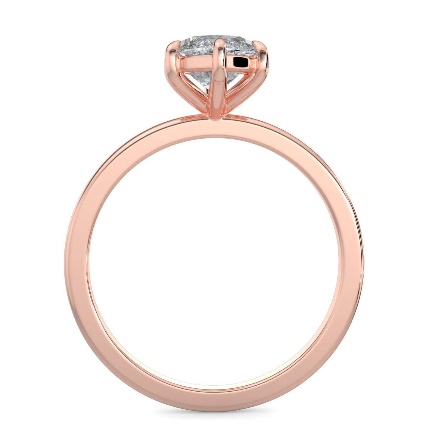 Mia-1.20 Carats Marquise Moissanite Solitaire Engagement Ring