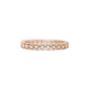 0.13 TCW Round Lab Grown Bezel setting Wedding Band