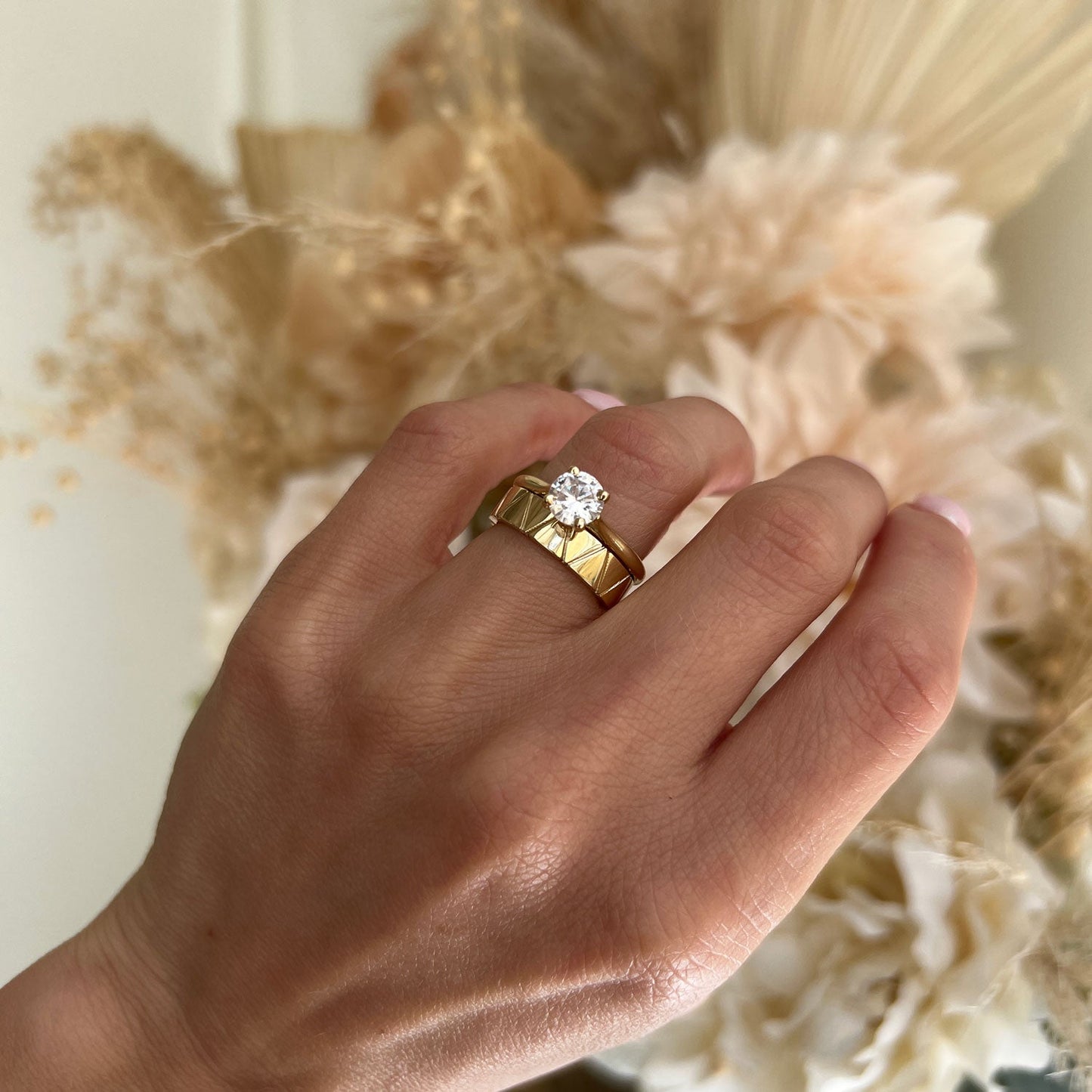 Classic Plain Triangle Wedding band